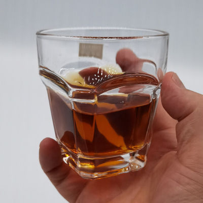 Transparent Square Bottom 10 Oz Whiskey Glasses For Home