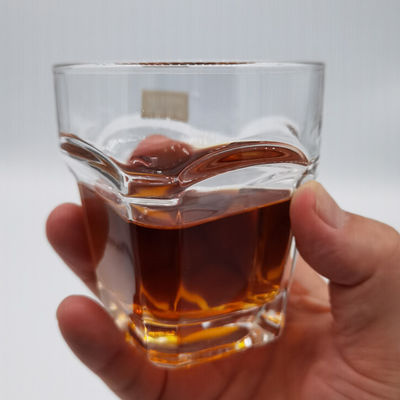 Transparent Square Bottom 10 Oz Whiskey Glasses For Home