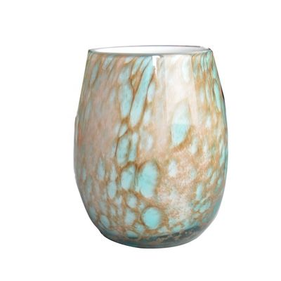 Turquoise Solid Color Votive Glass Candle Holders
