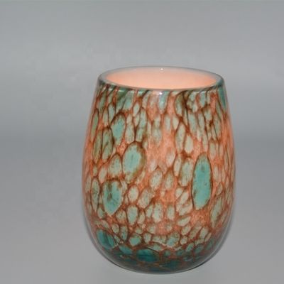 Turquoise Solid Color Votive Glass Candle Holders