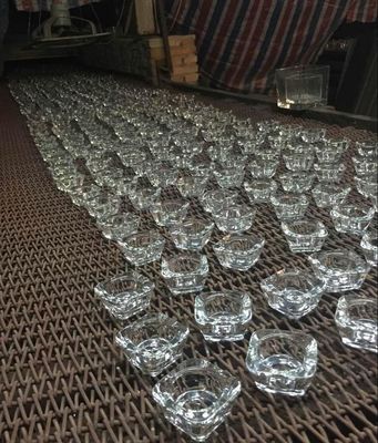 Mini Size Sqaure Glass Votive Candle Holders For Tealight