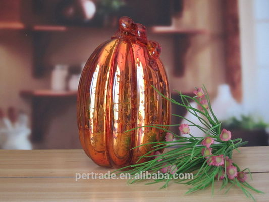 Pumpkin Lantern Antique Glass Candle Holders For Halloween