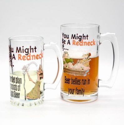 Color Print Decorated Mug Craft Beer Glasses
