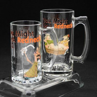 Color Print Decorated Mug Craft Beer Glasses