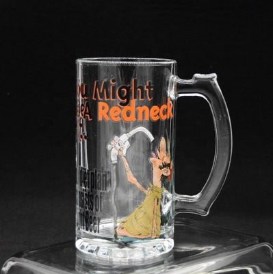Color Print Decorated Mug Craft Beer Glasses