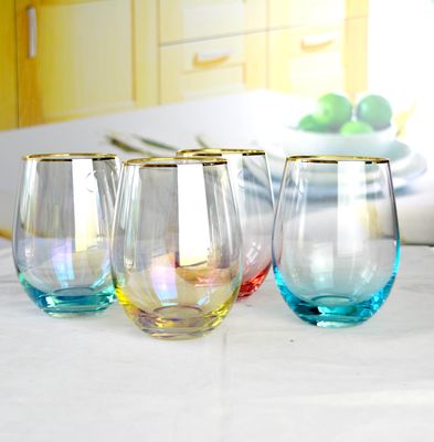 Golden Rim Crystal Wine