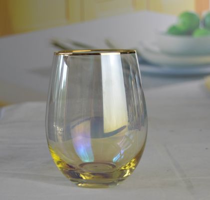 Golden Rim Crystal Wine