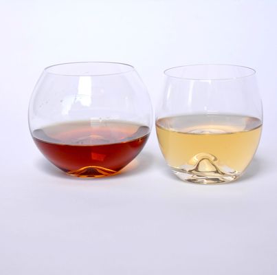 Lead Free Crystal Ice Hill Bottom Handmade Whiskey Glass