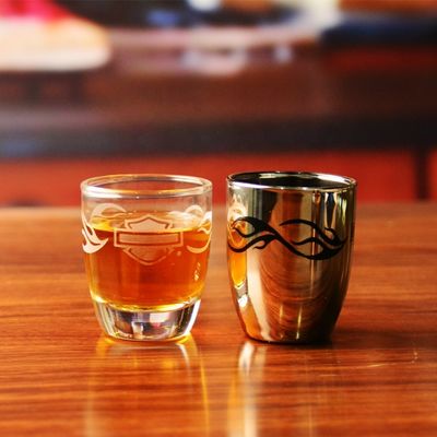 Platinum 50ml Unique Shot Glasses With Branded Decal Logo