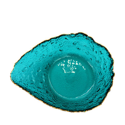 Irregular shaped Colored Creative Glass Charger Plates