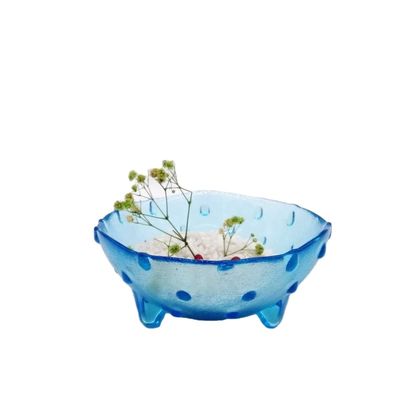 Unique 3 Feet Glass Charger Plates For Fruit And Dessert