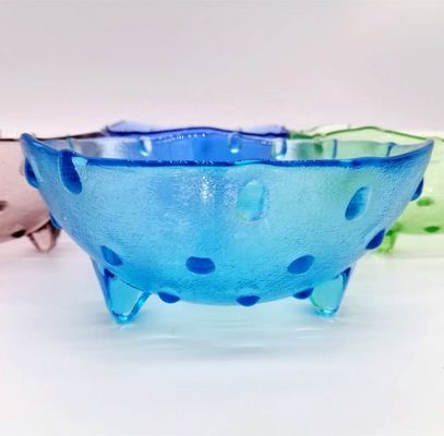 Unique 3 Feet Glass Charger Plates For Fruit And Dessert
