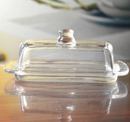 Rectangle Cake Glass Charger Plates With Cover
