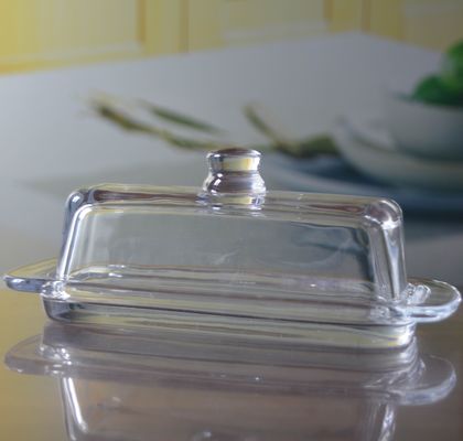 Rectangle Cake Glass Charger Plates With Cover