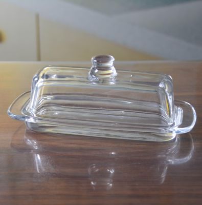 Rectangle Cake Glass Charger Plates With Cover