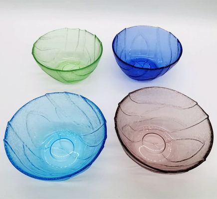 Multi Color Handmade Glass Fruit Bowl For Kitchen