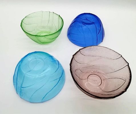 Multi Color Handmade Glass Fruit Bowl For Kitchen