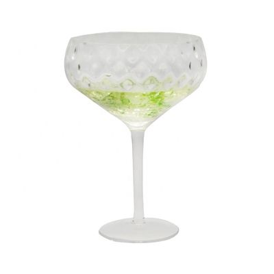 Optical Pineapple Shape Giant Crystal Cocktail Glasses