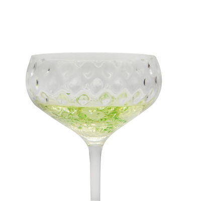 Optical Pineapple Shape Giant Crystal Cocktail Glasses