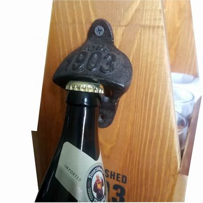 Wall Mount Iron Bottle Opener Cast Iron Crafts For Bar Club