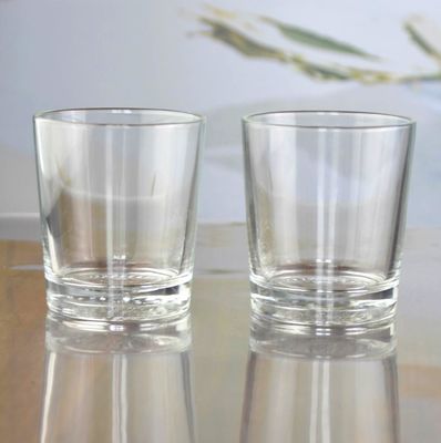Wholesale Concise Tumbler Drinking Glasses Customized Embossed Flower Pattern Double Old Fashion Glass Cup