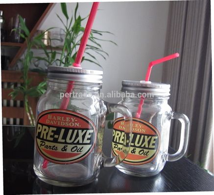 Color Diamonds Fonts Handpainted Glass Container For Kitchen