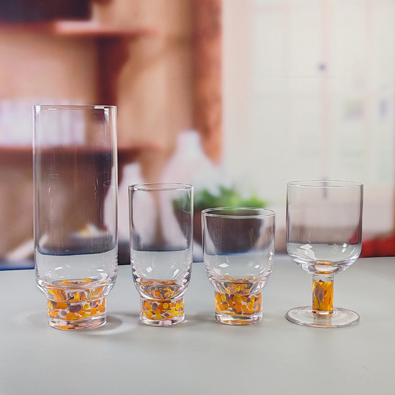 品質 ハンドメイド モダンデザイン カラフル コクテル 飲み物 カスタム コンフェッティ 飲み物 ハイボール ガラス 工場