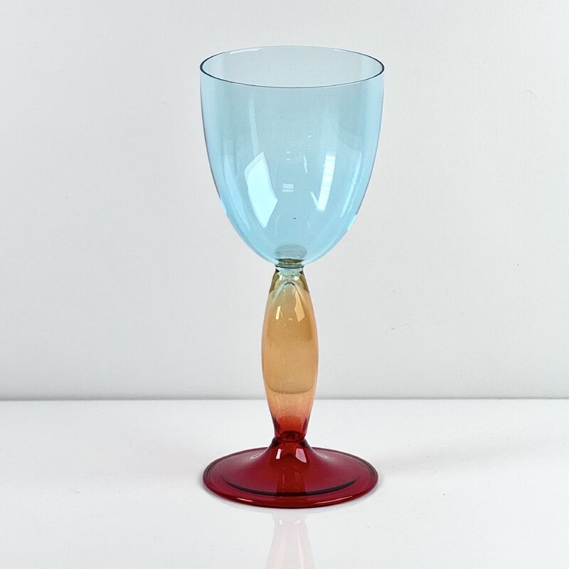 品質 Hand-Blown Gradient Color Borosilicate Wine Glasses, Multi-Color Artistic Stem Goblets for Wine, Cocktail, Home Bar & Party Decor 工場