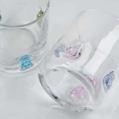 品質 ハンドメイド グミベア アイコン グラス、400ml クリア タンブラー、キュートでカラフルなベア付き、子供から大人まで楽しめるウイスキー・ジュースグラス、キュートなバーウェアギフト 工場