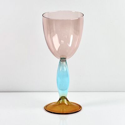 品質 Hand-Blown Gradient Color Borosilicate Wine Glasses, Multi-Color Artistic Stem Goblets for Wine, Cocktail, Home Bar & Party Decor 工場