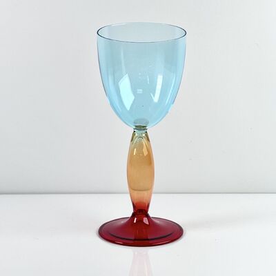 品質 Hand-Blown Gradient Color Borosilicate Wine Glasses, Multi-Color Artistic Stem Goblets for Wine, Cocktail, Home Bar & Party Decor 工場