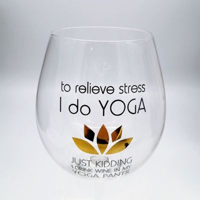 品質 口吹き 750ml 大きいサイズ ステム クリスタルワイングラス, クリスタル赤ワイングラス 工場