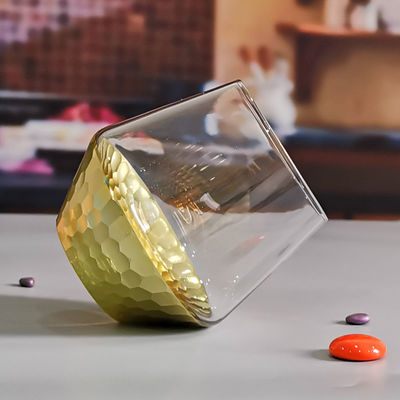 品質 400ml ハンドカット ゴールド ミツバチ クリスタルワイングラス 工場