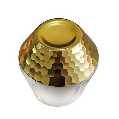 品質 400ml ハンドカット ゴールド ミツバチ クリスタルワイングラス 工場