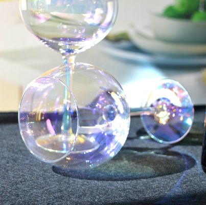 品質 巨大な彩虹色の気球 23オンス形 水晶ワイングラス 工場