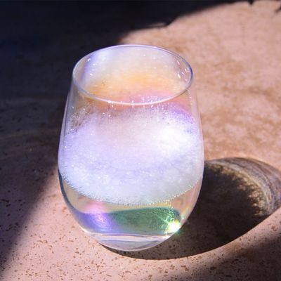 品質 イオン塗装のレインボウル 16オンス ステンレスワイングラス アンティーククリスタルワイングラス 工場