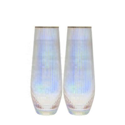 品質 イオン塗装のレインボウル 16オンス ステンレスワイングラス アンティーククリスタルワイングラス 工場