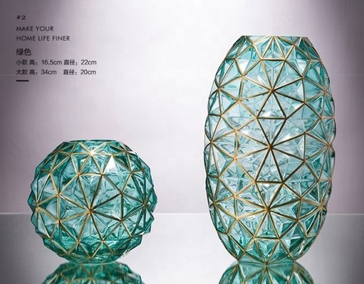 品質 結婚式のための創造的な手描きの装飾ガラス花瓶 工場