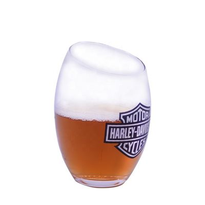 品質 コーリングトップ10オンス ハンドメイド ウイスキーグラス カラーロゴ印刷 工場