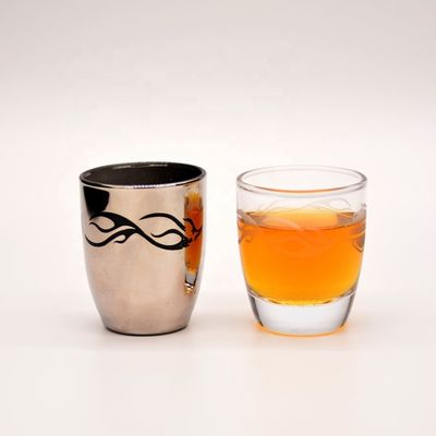 品質 ブランドデカルのロゴとプラチナ50ml ユニークなショットグラス 工場