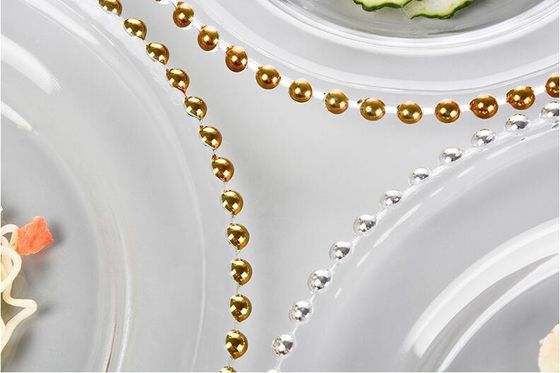 品質 金で飾られたガラスの充電板 工場