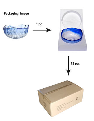 品質 ハンマーパターン 不規則形 クリスタルサラダ 配給鉢 工場