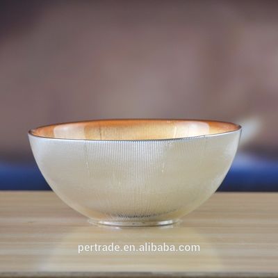 品質 シルバー ゴールド 装飾 ガラスのチャージャー プレート サラダ ボウル 工場