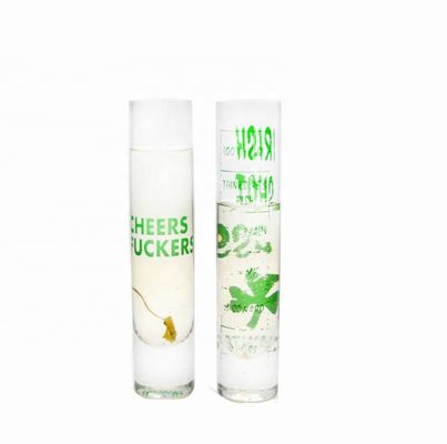 品質 色のデカール付きの長い鮮やかな水晶コクテルグラス 工場