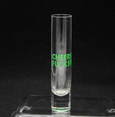 品質 色のデカール付きの長い鮮やかな水晶コクテルグラス 工場