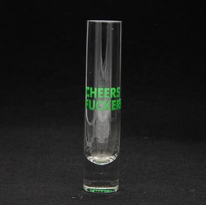 品質 色のデカール付きの長い鮮やかな水晶コクテルグラス 工場