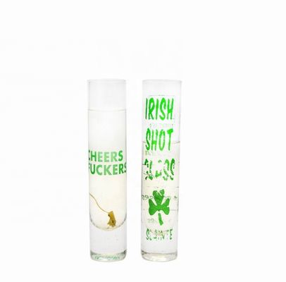 品質 色のデカール付きの長い鮮やかな水晶コクテルグラス 工場