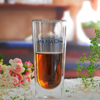 品質 二重壁 耐熱 丸い高さのタムラーガラス 工場