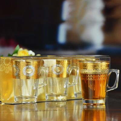 品質 金色装飾金色デカール トンブラー 飲み物グラス 工場