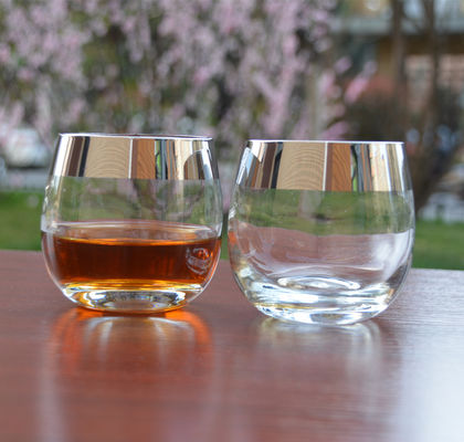 品質 シルバー・リム・イオン・プラチナ・タンブラー・グラス 工場